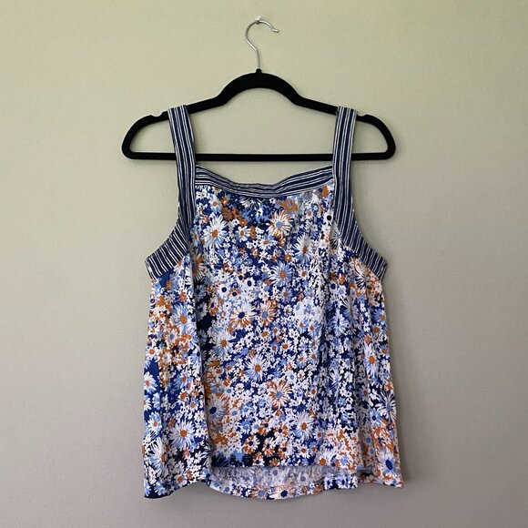 NWT Maeve Square Neck Floral Tank Top Size Medium - Picture 5 of 6